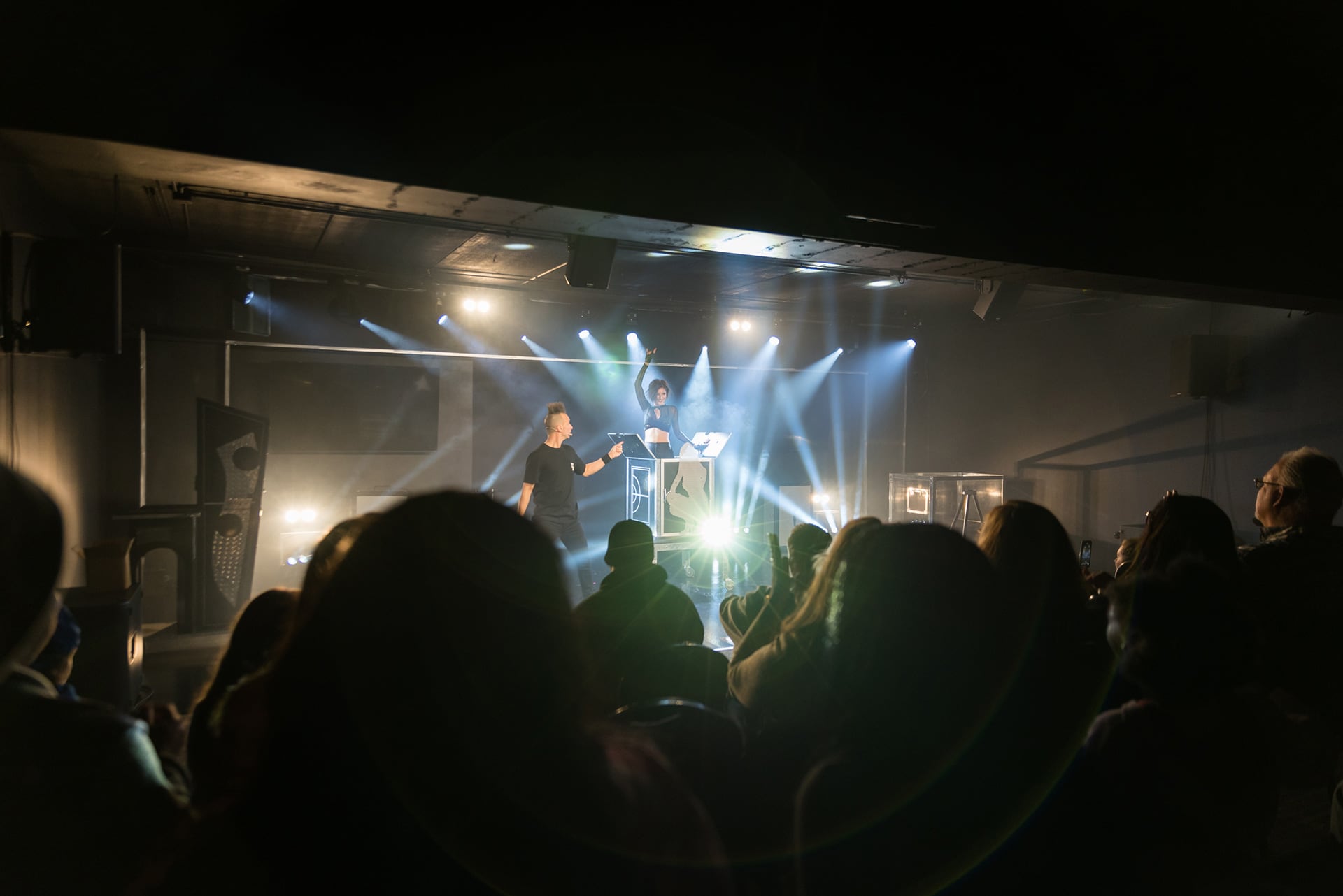 Crowd seeing a show at Niagara Falls Magic Theatre in Niagara Falls, NY, USA